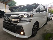 2016 Toyota Vellfire 2.5 MPV Z SPEC,PRE CRASH,CHEAP SELL,NEW YEAR PROMOTION ,2016 UNREG