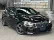 Recon 2020 BMW 118i M SPORT HATCHBACK 1.5 (A),BLACK + 5 YEARS WARRANTY
