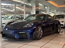 2022 Porsche 718 4.0 Cayman GT4 PDK Coupe (16K KM Only) (Gentian Blue) (UK Premium Selection) (Tip Top Condition) (Unregister Unit) (View To Believe)