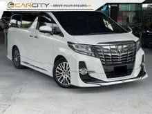 2018 Toyota Alphard 2.5 G S C Package MPV WARRANTY SUNROOF PILOT SEAT ELECTRONIC SEAT 360 CAMERA BLIND SPOT SYSTEM LOW MILEAGE ONE OWNER