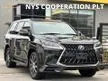 Recon 2019 Lexus LX570 5.7 V8 Black Sequence Unregistered 8 Speed Auto Paddle Shift TRD BODY KIT TRD FRONT GRILL