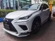 Recon 2019 Lexus NX300 2.0 F Sport SUV, FULL TRD BODYKIT, PANAROMIC ROOF, 2 CAM, RED / BLACK LEATHER SEAT. - Cars for sale