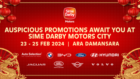 Auspicious promos await you at Sime Darby Motors City, 23-25 February 2024