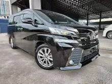 2017 Toyota Vellfire 2.5 ZA Golden Eye P/Boot 2 P/Door 7 Seater Unregister