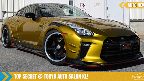 Top Secret's Nissan TS R35GTR Gold lands in Malaysia, ready for TASKL