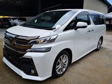 2017 Toyota Vellfire 2.5 ZA Golden Eyes* SUNROOF * BIG ALPINE * PRE CRASH*