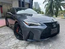 2022 Lexus IS300 F SPORT MODE BLACK 2.0T, BBS RIM, SUNROOF, BSM, RED INTERIOR