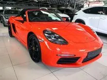 2021 Porsche 718 2.0 Boxster Convertible PDK TURBOCHARGED LAVA ORANGE