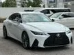Recon 2021 Lexus IS300 2.0 F Sport Japan Spec Grade 5A, With Sunroof, Red Interior, LOW Mileage
