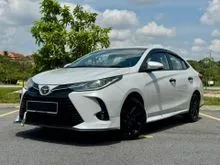 2022 Toyota Vios 1.5 G Sedan - 1 CAREFULLY OWNER / 4 PCS 2025 BRAND NEW CONTINENTAL TYRE /  FULL LEATHER SEAT / 360 CAMERA / SPORT MODE / TINTED