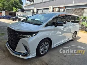 2024 Toyota Alphard 2.5 Z/SUNROOF/MODELISTA BODYKIT/GRADE 6A/9K KM MILEAGE/DIM/BSM/360CAMERA/UNREG24