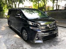 2015 Toyota Vellfire 3.5 ZA G ZAG JBL Surround 4 Cam Pre Crash Unreg