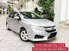 TRUE YEAR 2015 Honda City 1.5 E Full Serv Record retired teacher car