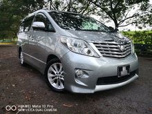 2014 Toyota Alphard 2.4 G 240X MPV Import Japan Spec Full home Theather Sound system Elegant decoration VIP Owner