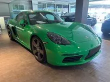 2020 Porsche 718 2.0 Cayman T Unregistered with MAX LOAN, Sport Exhaust, Sport Chrono, PASM, BOSE, 3 YEARS Warranty