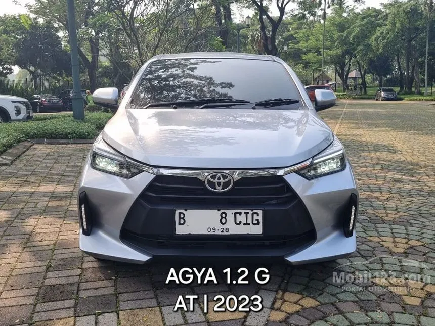 Jual Mobil Toyota Agya 2023 G 1.2 di Banten Automatic Hatchback Silver Rp 143.000.000