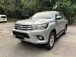 Used 2017 Toyota Hilux 2.4 G (M) 4x4 VNT Pickup Truck - Cars for sale