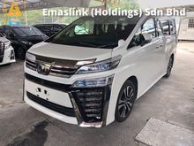 2019 Toyota Vellfire 2.5 ZG Original Mileage 6000km Sequential 3 LED Sun Roof 360 Camera Alpine Monitor Pilot Seat Pre Crash Lane Departure Assist