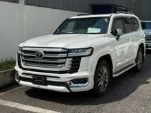 2023 Toyota Land Cruiser 3.4 ZX Modellista bodykit 7 seater JBL Spare tire Rear Entertainment Sunroof Beige Interior