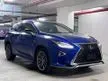 Recon 2018 Lexus RX300 2.0 F Sport / PANORAMIC ROOF / 360 DEGREE SURROUND CAMERA / ULTRASONIC BLUE MICA / RARE UNIT - Cars for sale