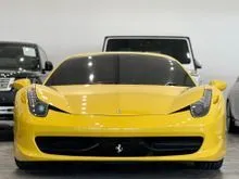 2011 Ferrari 458 Italia 4.5 V8 Coupe (UK Spec)  Giallo Modena  38K KM  Immaculate  Condition