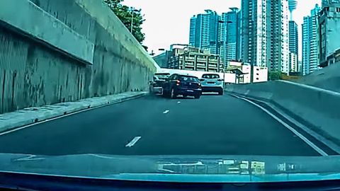 Volkswagen Polo Slams Into Police Car Near Jalan Pudu, Flees The Scene