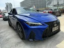 2021 Lexus IS 300 2.0 F-SPORT 3 EYE BLIND SPORT 4CAM BLACK INTERIOR JAPAN SPEC UNREGS