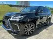 Used 2019 Lexus LX570 5.7 SUV FACELIFT-FREE 3YEARS WARRANTY COVERAGE PREMIUM-NEW CAR CONDITION-1DATO SRI OWNER -ACC FREE-ALL ORIGINAL CONDITION-LIKE NEW - Cars for sale