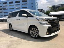 2017 Toyota Vellfire 2.5 Z ZG Golden Eyes MPV POWER BOOT BLACK INTERIOR LIMITED UNREG