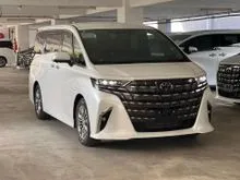 2024 TOYOTA ALPHARD 2.5L Z *SIDE STEP *HUD *FOC 6 YEARS WARRANTY OPEN WORKSHOP