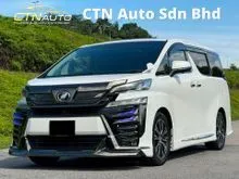 2017 TOYOTA VELLFIRE 2.5 ZG (A) FREE WARRANTY/360 CAMERA/SUNROOF/POWER BOOT/2 POWER DOOR/MEMORY SEAT/PILOT SEAT/PRE CRASH/PUSH START