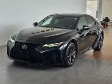 RAYA OFFER FREE 6 YEAR WARRANTY UNREG 2022 Lexus IS 300 2.0 F Sport Sedan BLACK / SUNROOF/ ORANGE CALIPER/ LEATHER SEAT/ PROCESSING FEE RM1350