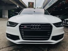 AUDI A4 1.8 S-LINE 1 YR WTY 2014,S-LINE FULL SPEC,CRYSTAL WHITE IN COLOUR,TOUCHSCREEN,REVERSE CAMERA,GPS SYSTEM,SELDOM USE,ONE BANKER OWNER
