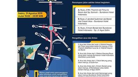 Sambut Jakarta Muharram Festival, Besok Sejumlah Jalan Ditutup