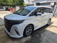 2023 Toyota Alphard 2.5 Z/SUNROOF/GARDE 5A/9K KM MILEAGE/AUTO SIDE STEP/BSM/360CAMERA/UNREG23
