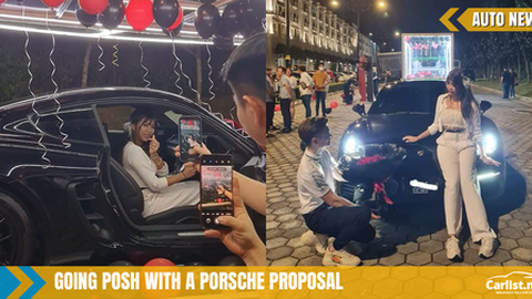 Johor man's lavish Porsche proposal goes viral