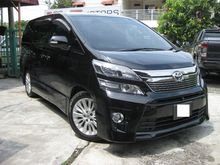 2012 Toyota Vellfire 2.4 Z Platinum MPV (A) New Facelift 7 Seater Black Leather Interior Alpine Rear Monitor Nanoe Air Ionizer 2 Power Doors