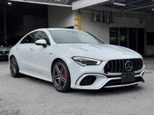 2021 Mercedes-Benz AMG CLA45 2.0 S 4MATIC (JAPAN SPEC) 360 CAMERA, BLK AMG BUCKET SEAT, WIRELESS CHARGER, TWIN MEMORY PS, RADAR SAFETY PACKAGE