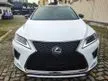 Recon 2020 Lexus RX300 2.0 F Sport Full Spec,Panroof,360 Camera,2 Memory Seat,Power Boot,Blind Sport,HUD,Paddle Shift,Full Leather, Price Until Let Go.