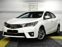 2015 Toyota Corolla Altis 1.8 G Sedan - REVERSE CAMERA / KEYLESS PUSH START / PARKING SENSOR / FULL LEATHER SEAT/ FREE 1-3 YEARS WARRANTY