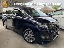 2016 Toyota Alphard 2.5 Type Black Unregister Special Gold Edition Android Player Alpine Roof Monitor Pre-Crash Alert System Local KL AP 3Yrs Warranty