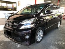 Toyota Vellfire 3.5 (A) ZG SPEC FACELIFT BLACK INTERIOR NAPPA LEATHER PILOT SEAT ALPHARD ESTIMA