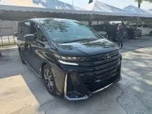 2025 Toyota Vellfire 2.4 Z Premier [ Fully Loaded With Universal Side Step , Auto Flip Down Monitor , HUD , DIM , BSM , 360 Camera , Apple Car Play