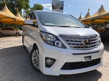 2014 Toyota Alphard Gold 2.4 Pearl White with Sunroof LIMITED TIME OFFER