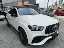 MERCEDES BENZ AMG GLE53 3.0T COUPE * 2021 * JAPAN SPEC * BLACK INTERIOR * HUD * BSM * 360 CAMERA * BURMESTER SPEAKER * PANORAMIC SUNROOF * POWER BOOT