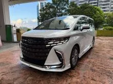 2025 Toyota Alphard 2.5 Z HIGH GRADE LOW MILEAGE BEST OFFER IN TOWN 5 YEARS WARRANTY