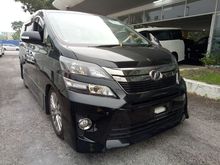 0%GST 2014 Toyota Vellfire 2.4 Z Golden Eyes MPV