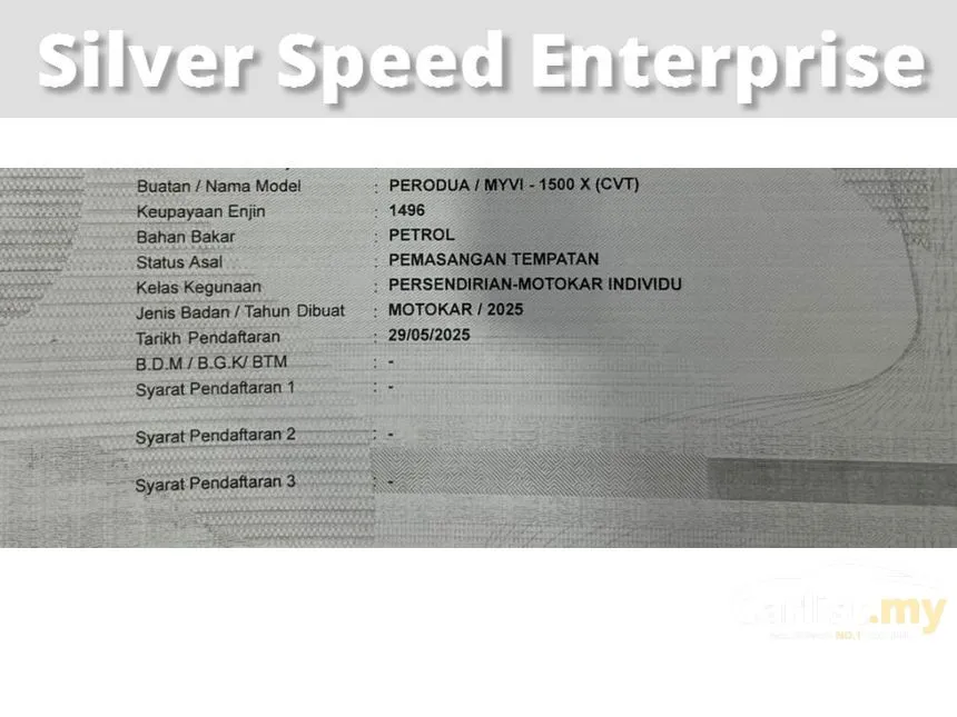 2025 Perodua Myvi X Hatchback