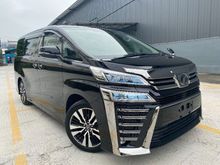 2018 Toyota Vellfire 2.5 Z G Edition MPV 2PDR PBT 5 YEARS WARRANTY