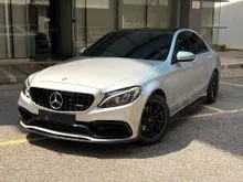 2018 Mercedes C200 2.0 AMG W205 Full C63 Bodykit Carbon Kit Paddle Shift Sport Mode New Pirelli Tyre Low Mileage 68k KM 1Owner - Cars for sale
